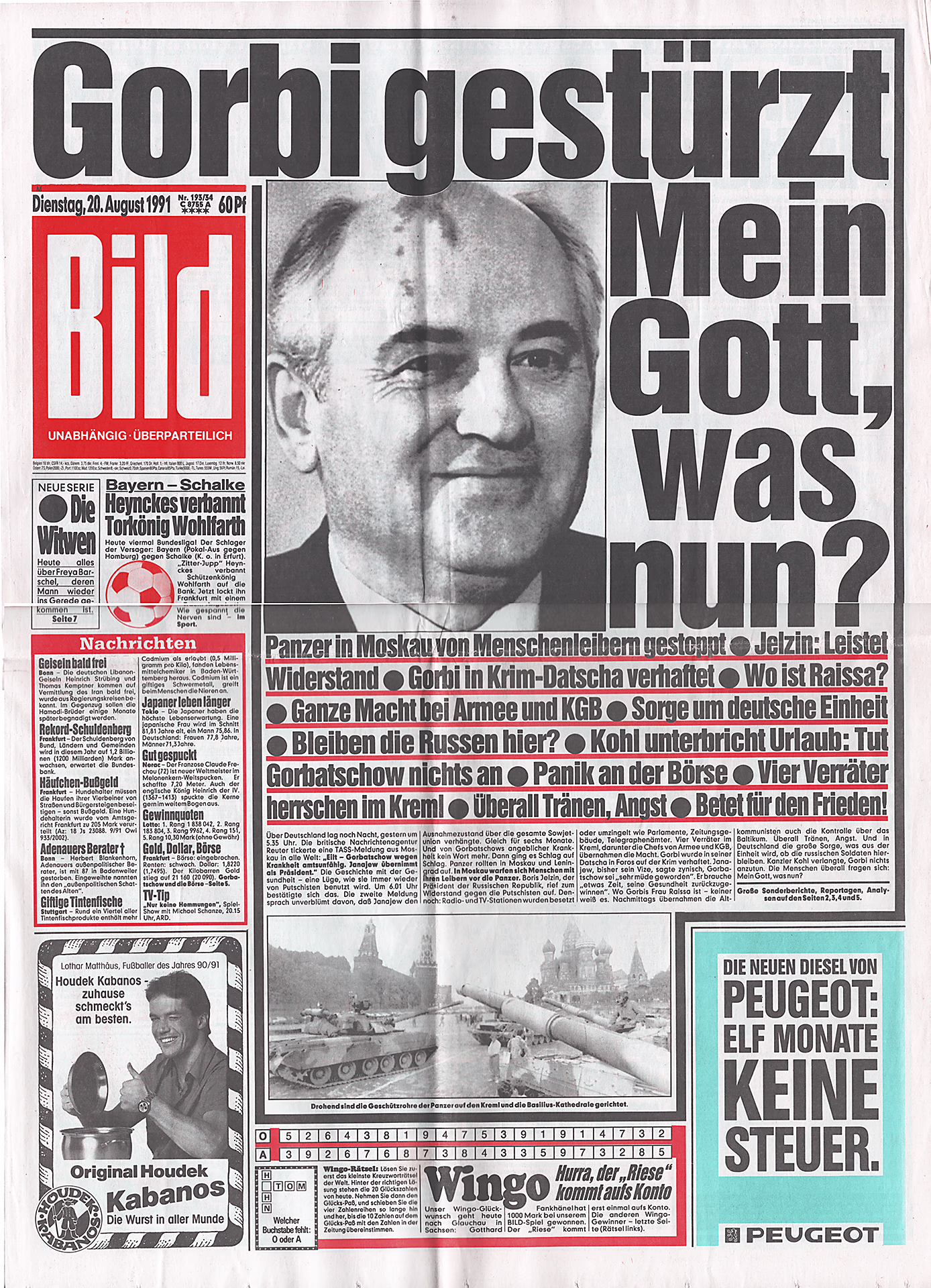 Bildzeitung - Axel Springer (gest. 1985) Bildzeitung - Axel Springer (gest. 1985)